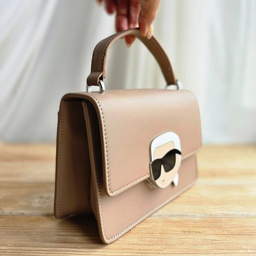 Женская сумка Karl Lagerfeld ikonik 22x15 см - Brown   
