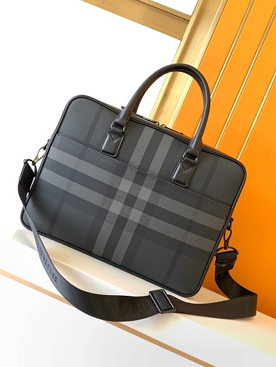 Кожаный портфель Burberry Ainsworth Premium 38x28x9.5 см   