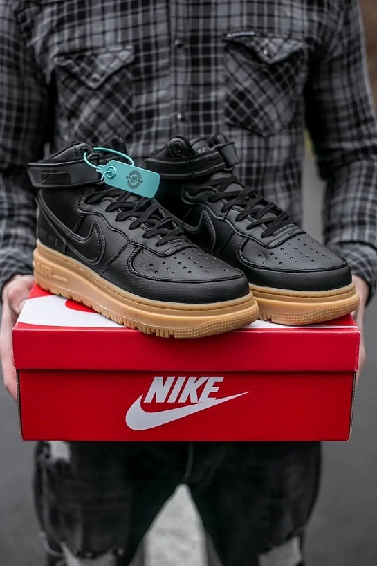 Кроссовки Nike Air Force 1 Mid Gore-Tex Black 
