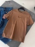 Женская базовая футболка Loro Piana premium - Brown
