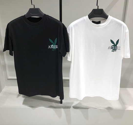 Чёрная оверсайз футболка Amiri Playboy Bunny