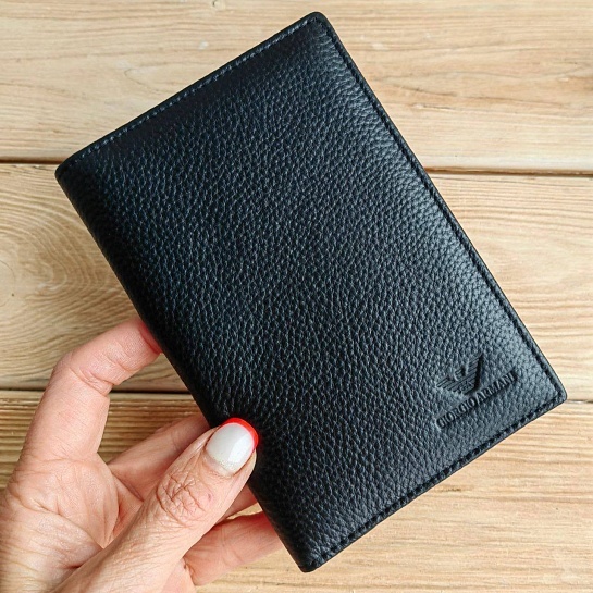 Кожаная обложка для паспорта Giorgio Armani