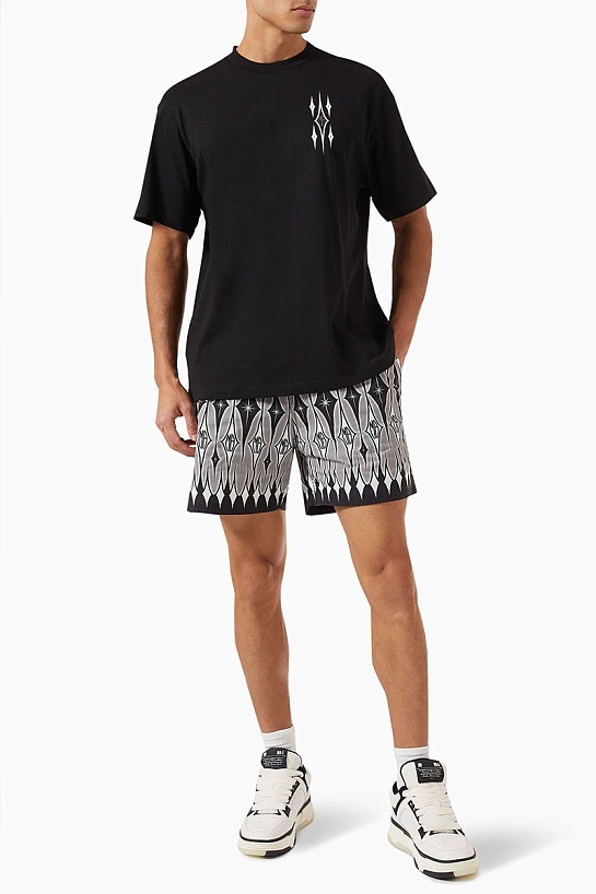 Футболка чёрного цвета Amiri Argyle Monogram