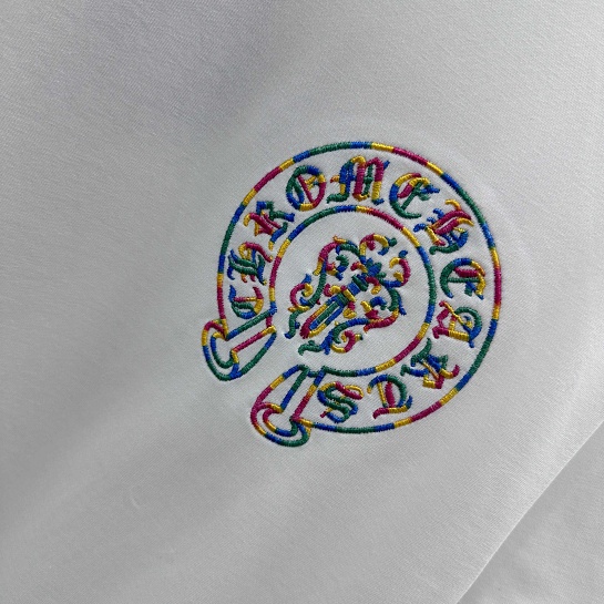 Белая оверсайз футболка Chrome Hearts Premium