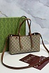 Кожаная сумка Gucci GG Emblem premium 30x19x11 см