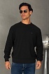 Мужской джемпер чёрного цвета Hugo Boss logo-embroidered