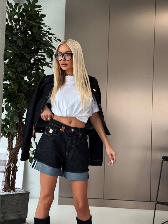 Женская джинсовые шорты Loewe premium