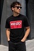 Футболка чёрного цвета Kenzo Paris logo-print