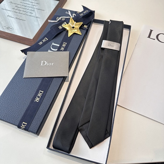 Галстук Dior logo-embroidered premium - Black