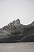 Мужские кожаные кроссовки Gucci GG Monogram - Grey