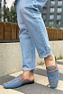 Женские кожаные мюли Hermes Groupie - Blue / Brown