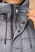 Мужской пуховик Zegna серого цвета