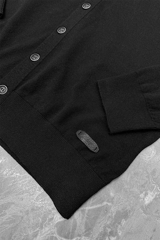 Мужской кардиган Brioni logo-detail - Black