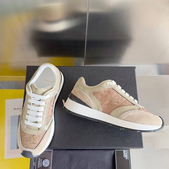 Женские кроссовки Versace Premium - Beige
