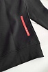 Мужской чёрный свитшот Prada logo-embroidered