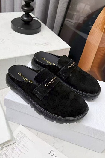 Женские замшевые мюли Dior Boy   