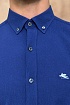 Мужская синяя рубашка Etro Pegasus logo