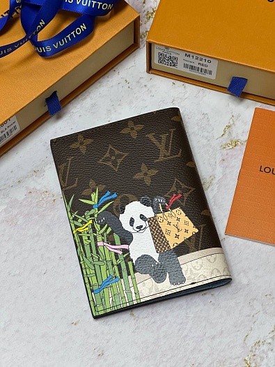 Кожаная обложка для паспорта Louis Vuitton Premium 10x14x2.5 см   