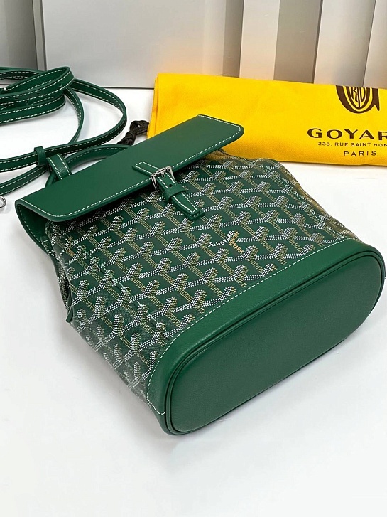 Женский рюкзак Goyard Alpin Mini Premium 23x19x9.5 см - Green