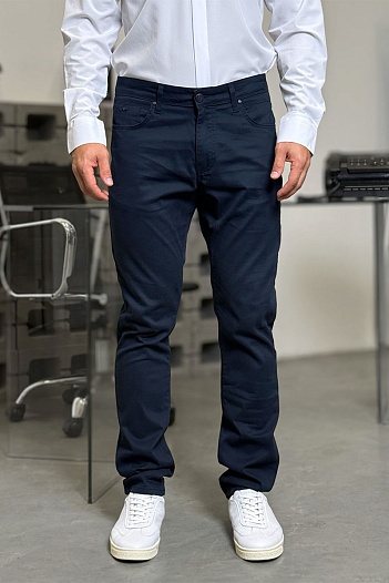 Мужские тёмно-синие джинсы Emporio Armani   