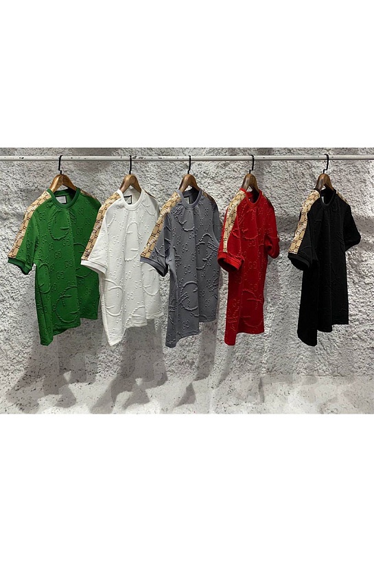 Мужская серая футболка Gucci x Balenciaga Collaboration