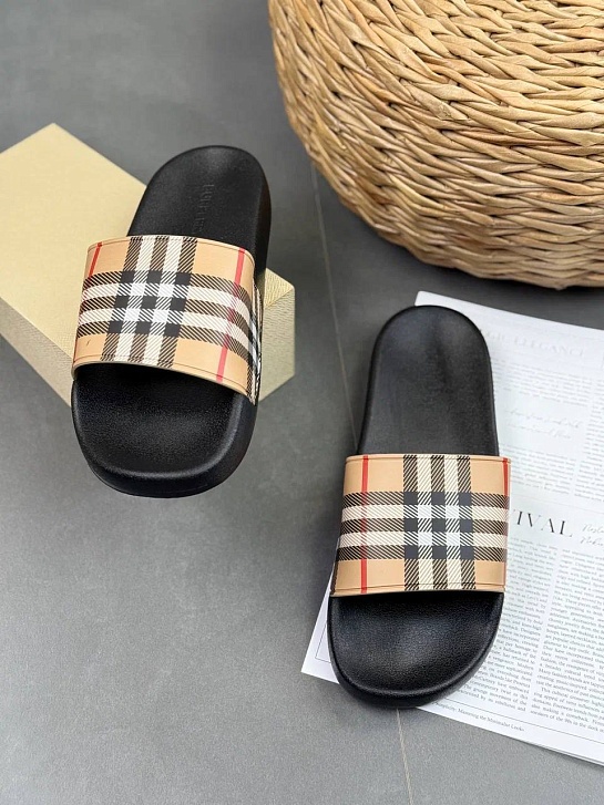 Мужские шлёпанцы Burberry Furley Check