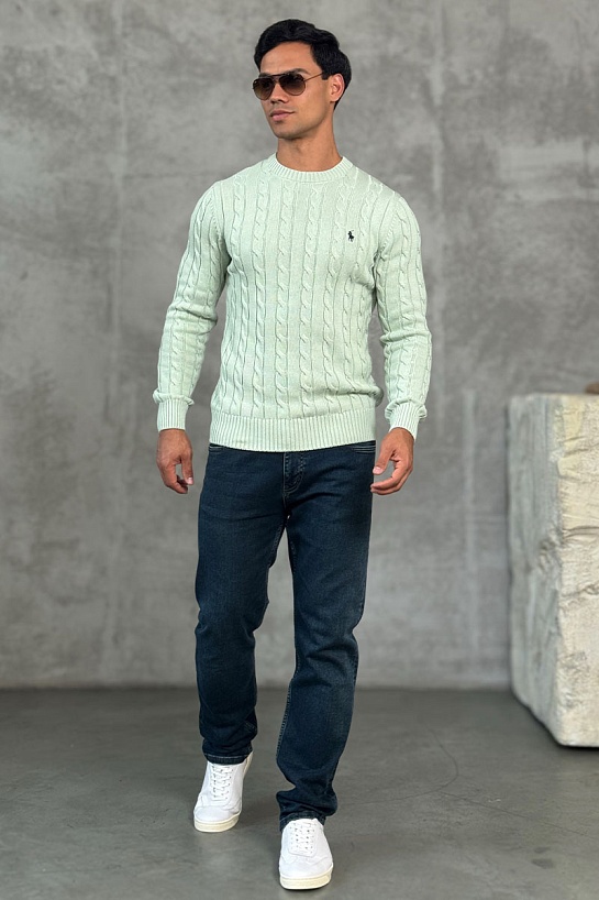 Мужской свитер Polo Ralph Lauren cable-knit - Light Green