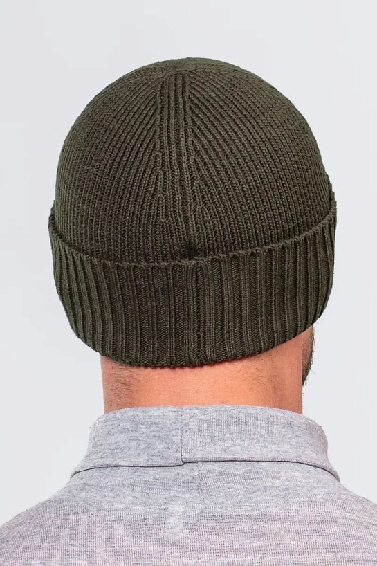 Шапка цвета хаки Tommy Hilfiger essential flag