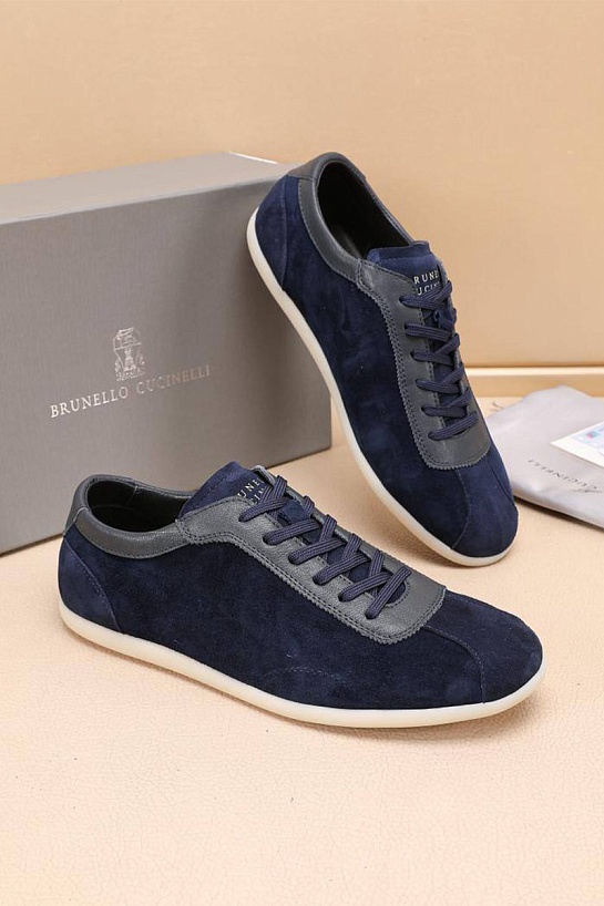 Мужские замшевые кроссовки Brunello Cucinelli