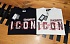 Мужская белая футболка Dsquared2 "ICON"