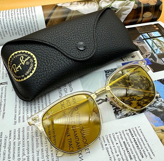Солнцезащитные очки Ray-Ban New Clubmaster - Yellow   