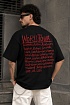 Чёрная оверсайз футболка Vetements world tour