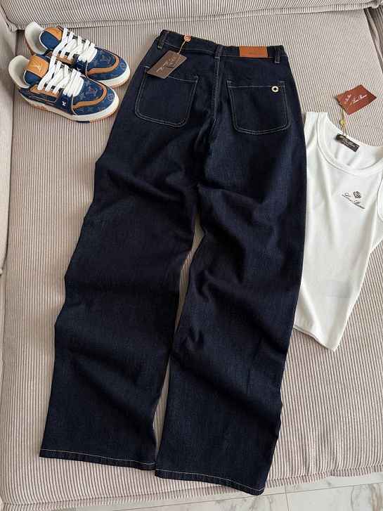 Женские синие джинсы Loro Piana premium