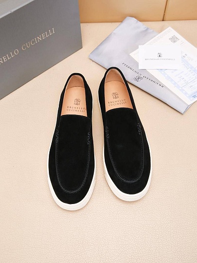 Мужские замшевые лоферы Brunello Cucinelli   