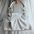 Женская сумка Marc Jacobs The Baby Groovee 32x19 см - White