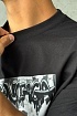 Чёрная оверсайз футболка Balenciaga
