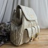 Кожаный рюкзак Dior Caro 26x25 см - White