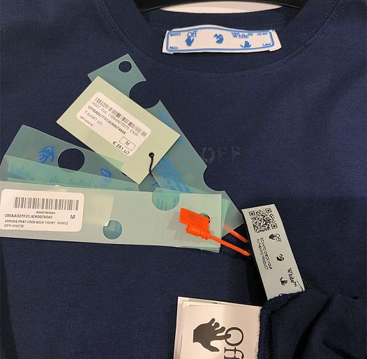 Оверсайз футболка Off-White "Arrows" - Navy   