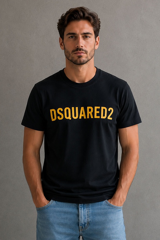 Чёрная мужская футболка Dsquared2