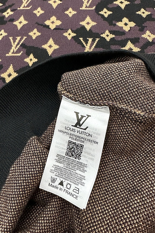 Мужская кофта коричневого цвета Louis Vuitton monogram all-over