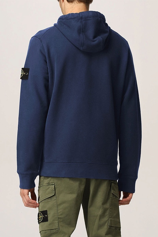 Мужская кофта тёмно-синего цвета Stone Island compass-patch