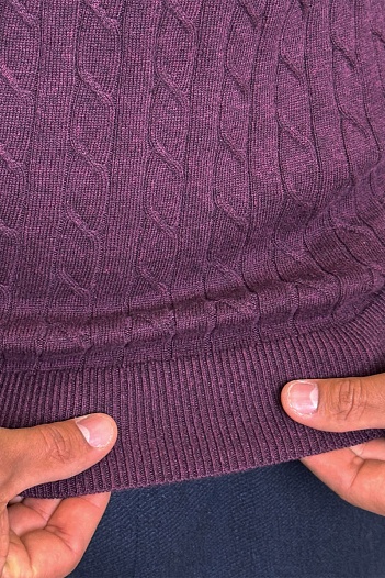 Мужской джемпер Polo Ralph Lauren cable-knit - Purple   