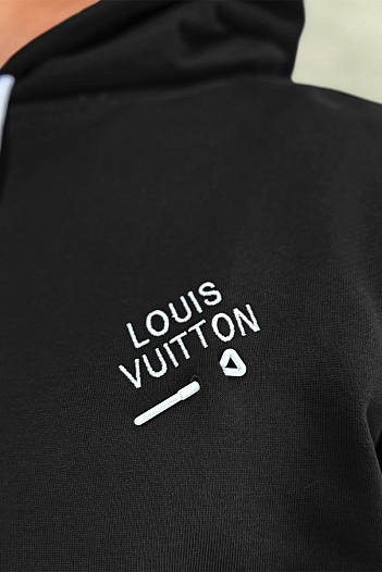 Мужской спортивный костюм Louis Vuitton чёрного цвета   