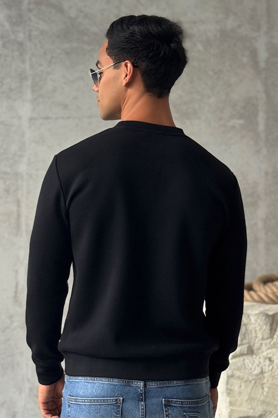 Мужской свитшот Hermes чёрного цвета