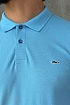 Голубое поло Paul & Shark logo-embroidered