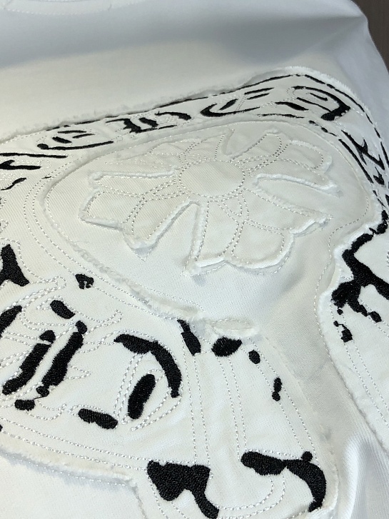 Белая оверсайз футболка Chrome Hearts Premium