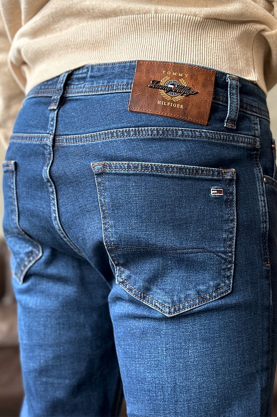 Мужские тёмно-синие джинсы Tommy Hilfiger Slim