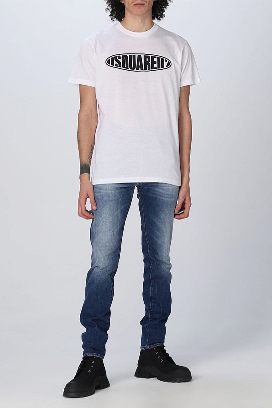 Белая футболка Dsquared2 Surf Board