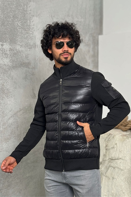 Куртка с вязаными рукавами Moncler