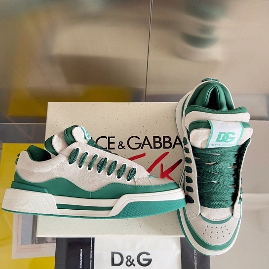 Мужские кроссовки Dolce & Gabbana Mega Skate - Green